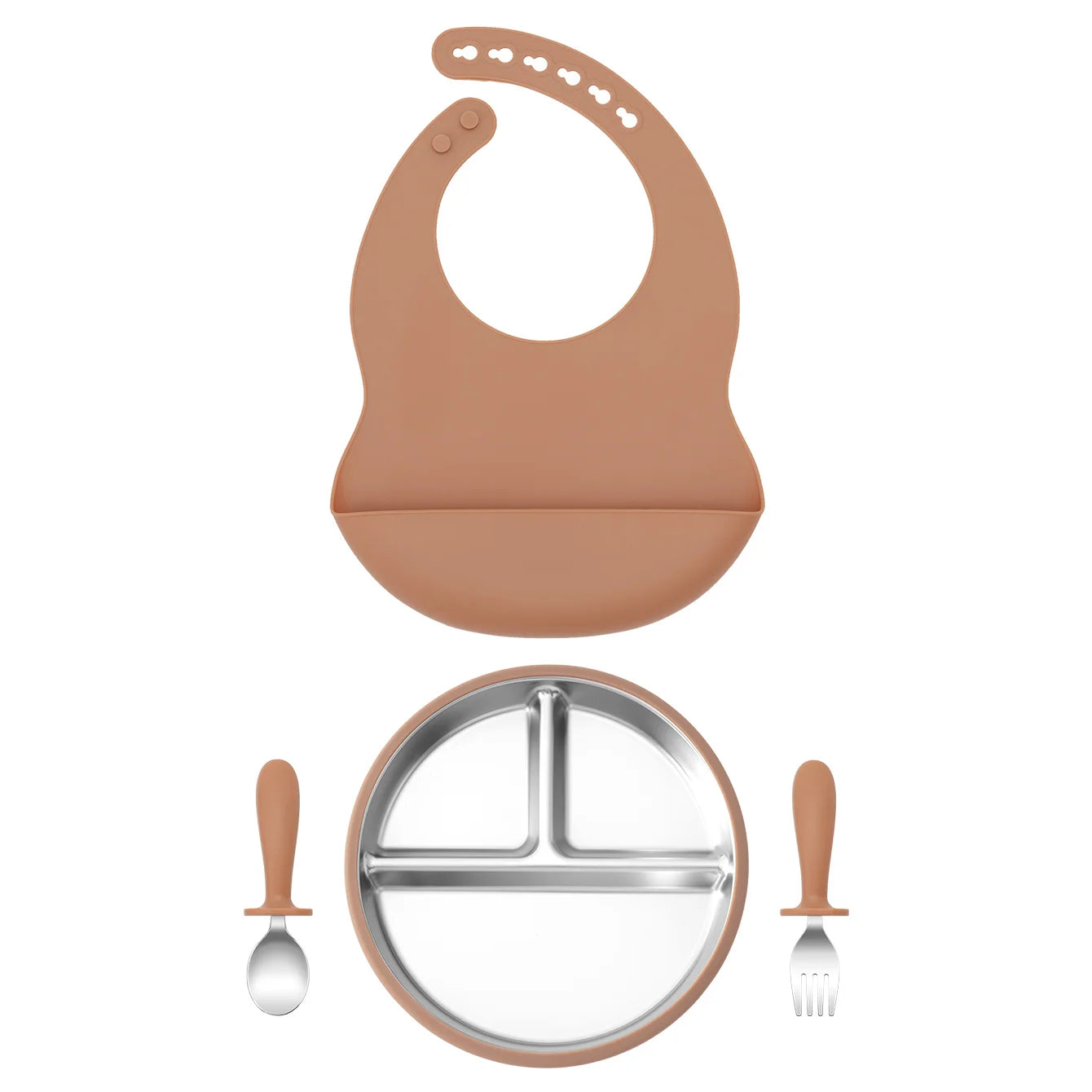 Stainless Silicone Feeding Set