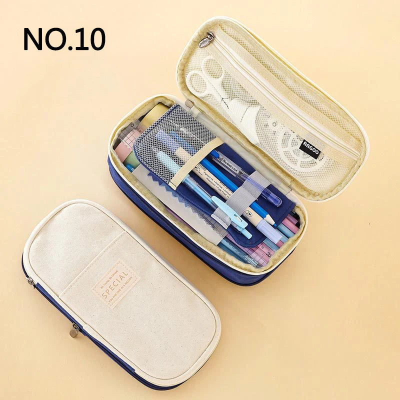 Double Layer Large Pencil Case