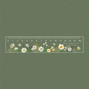 15cm Floral Student Ruler