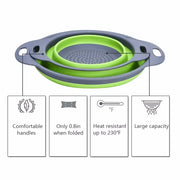 Foldable Silicone Colander Set
