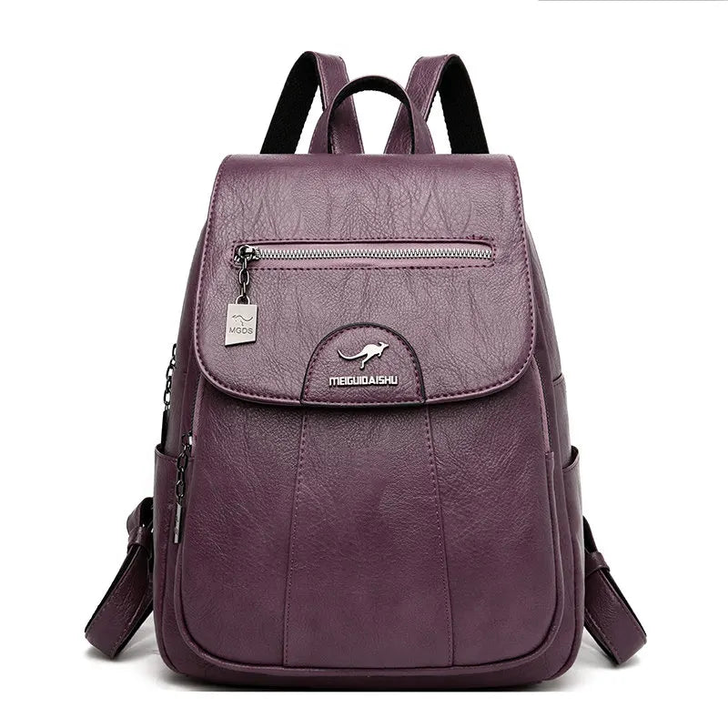 Vintage Genuine Leather Women's Backpack