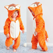 Hooded Animal Baby Romper