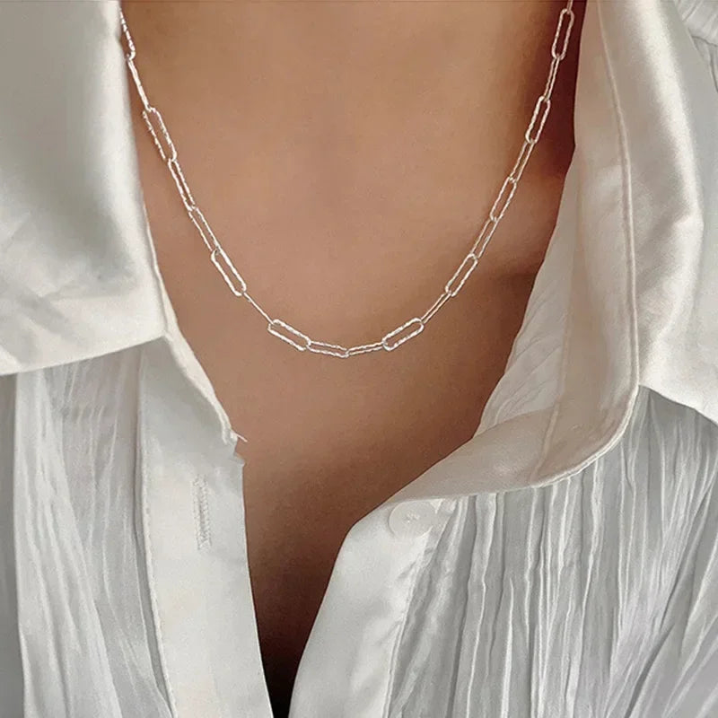 Sparkling Silver Choker Necklace