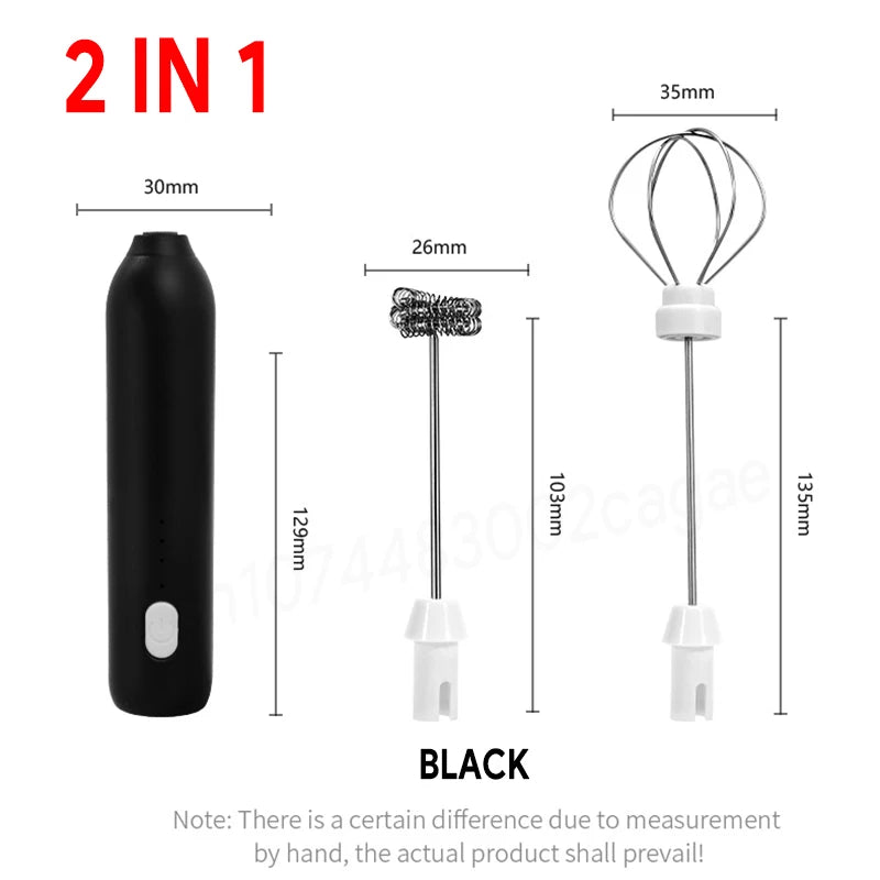 Rechargeable Three-Speed Milk Frother