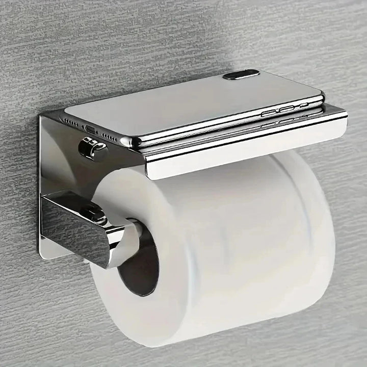 No-Drill Stainless Paper Holder
