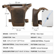 Leather Motorcycle Leg Bag
