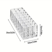 24-Slot Acrylic Makeup Organizer