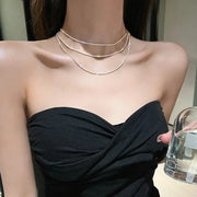 Sparkling Silver Choker Necklace