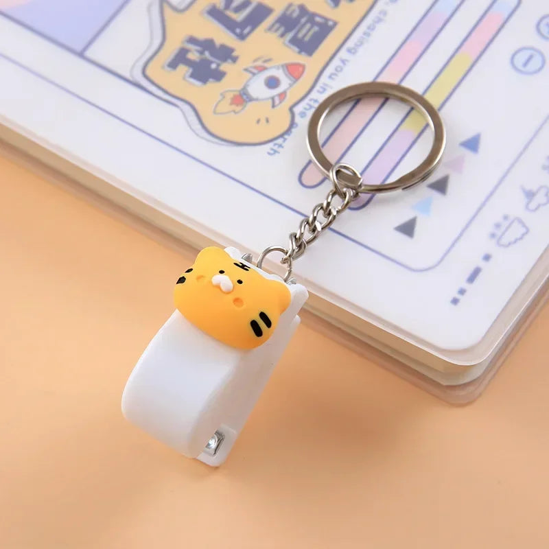 Kawaii Mini Stapler Keychain