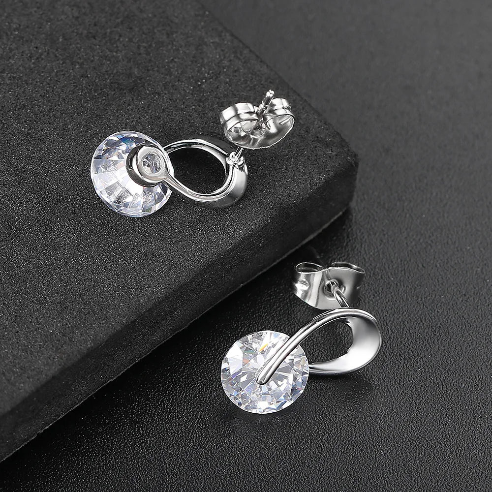 Cubic Zirconia Stud Earrings