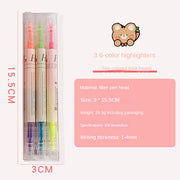 Double Head Pastel Highlighter Set