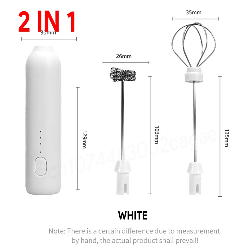 Rechargeable Three-Speed Milk Frother