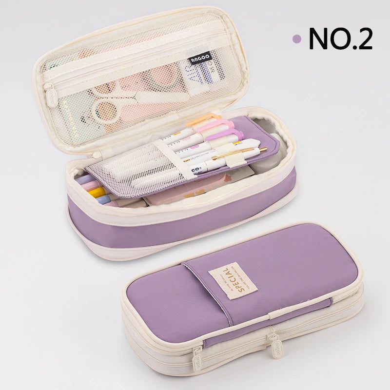 Double Layer Large Pencil Case