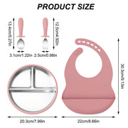 Stainless Silicone Feeding Set