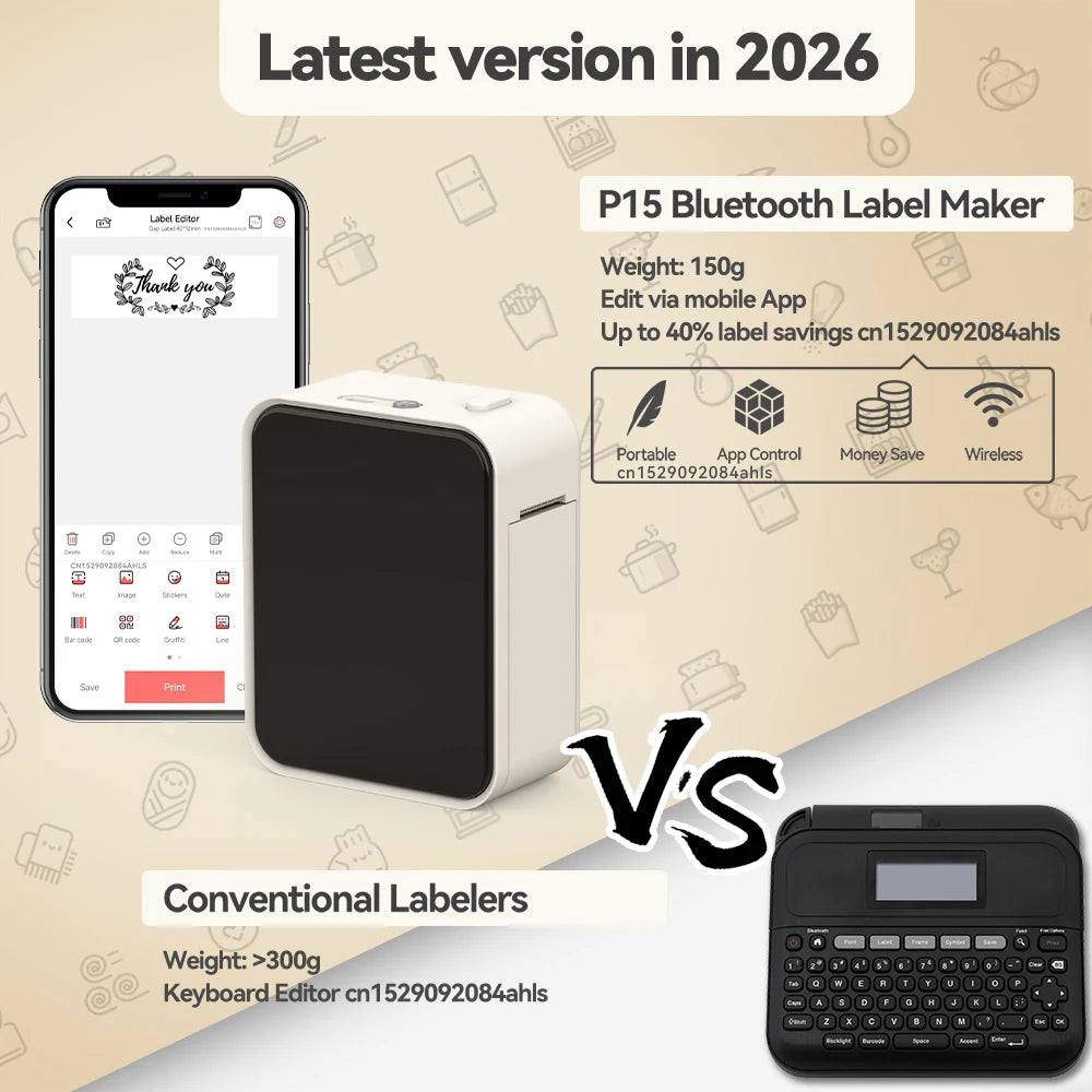 Marklife P15 Bluetooth Label Printer