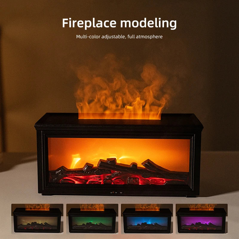 Seven-Color Flame Aroma Diffuser