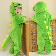 Hooded Animal Baby Romper