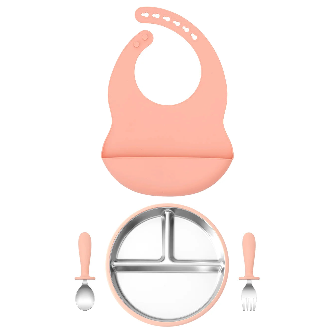 Stainless Silicone Feeding Set