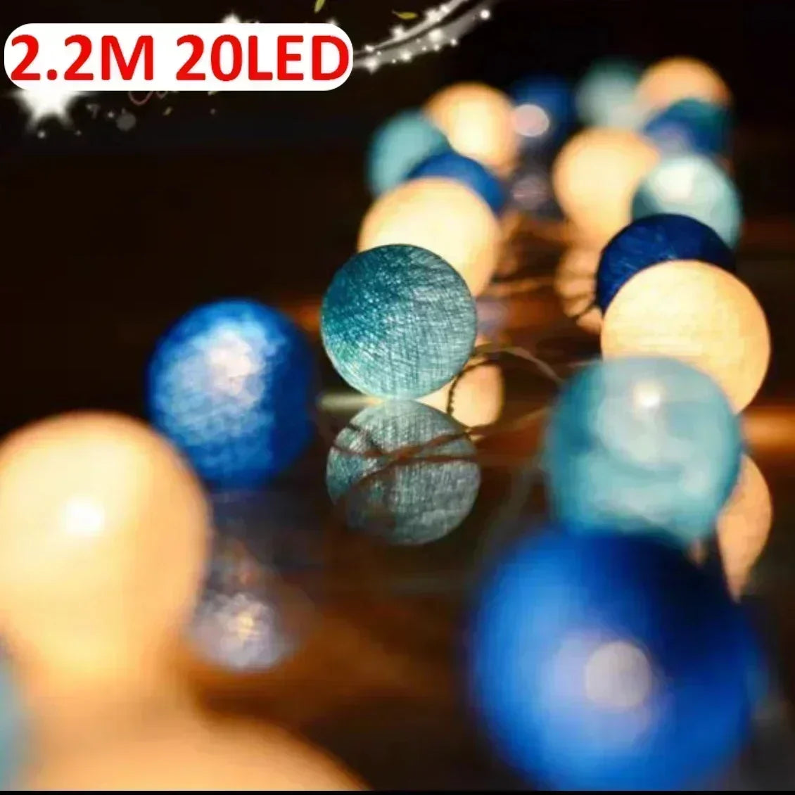 20LED Rattan Ball Lights