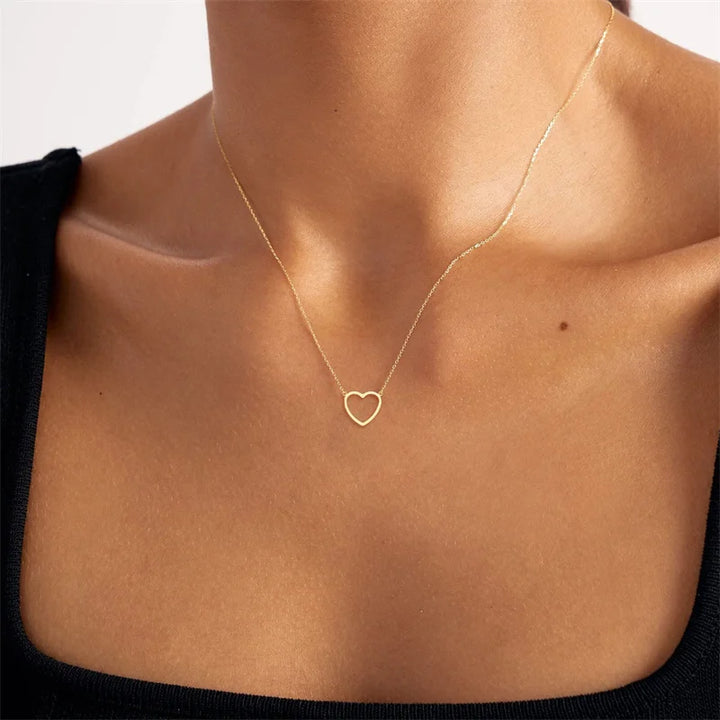 Stainless Heart Pendant Necklace