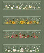 15cm Floral Student Ruler