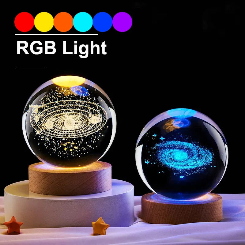 Crystal Cosmos Ball Nightlight
