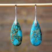 Bohemian Stone Drop Earrings