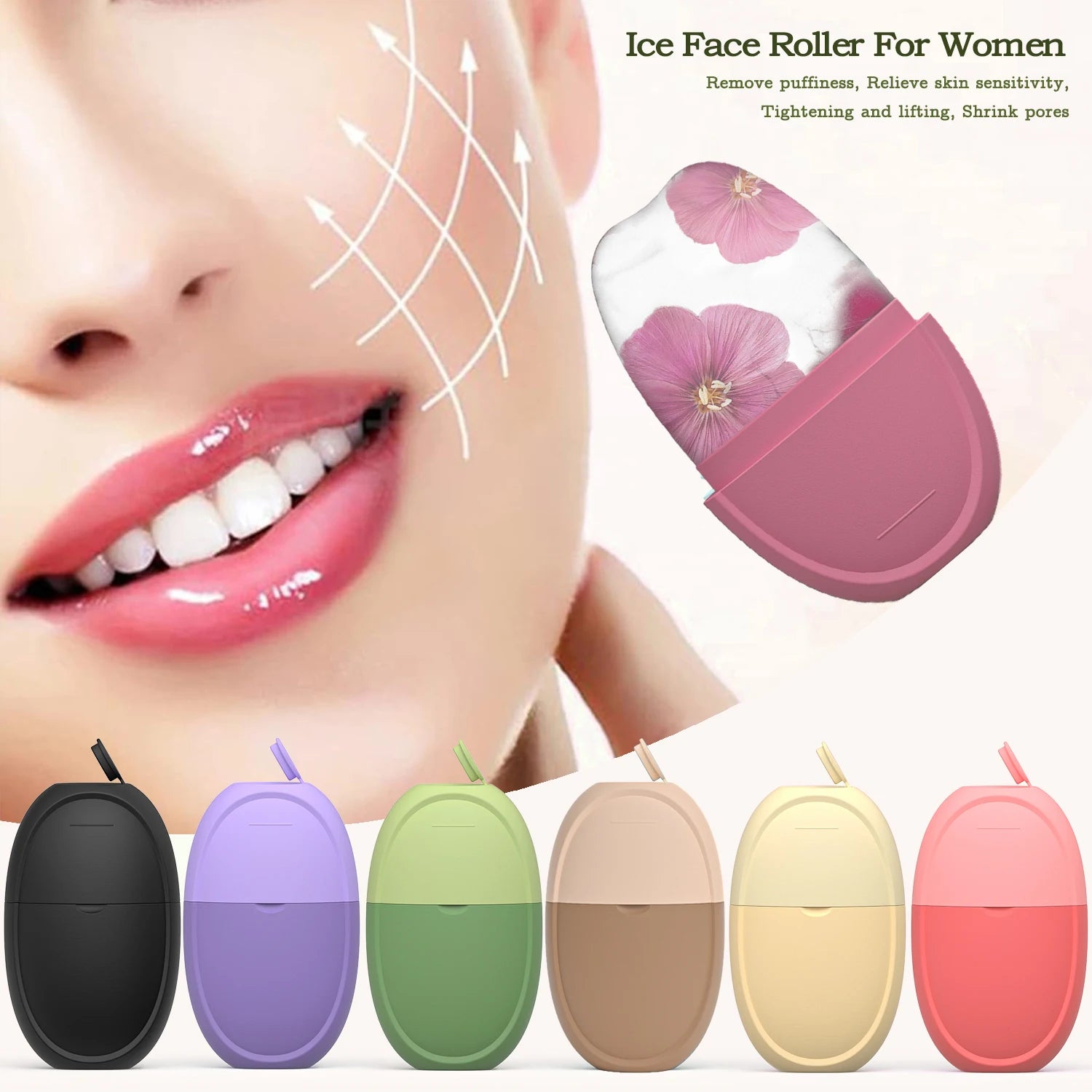 Cooling Facial Ice Roller Massager