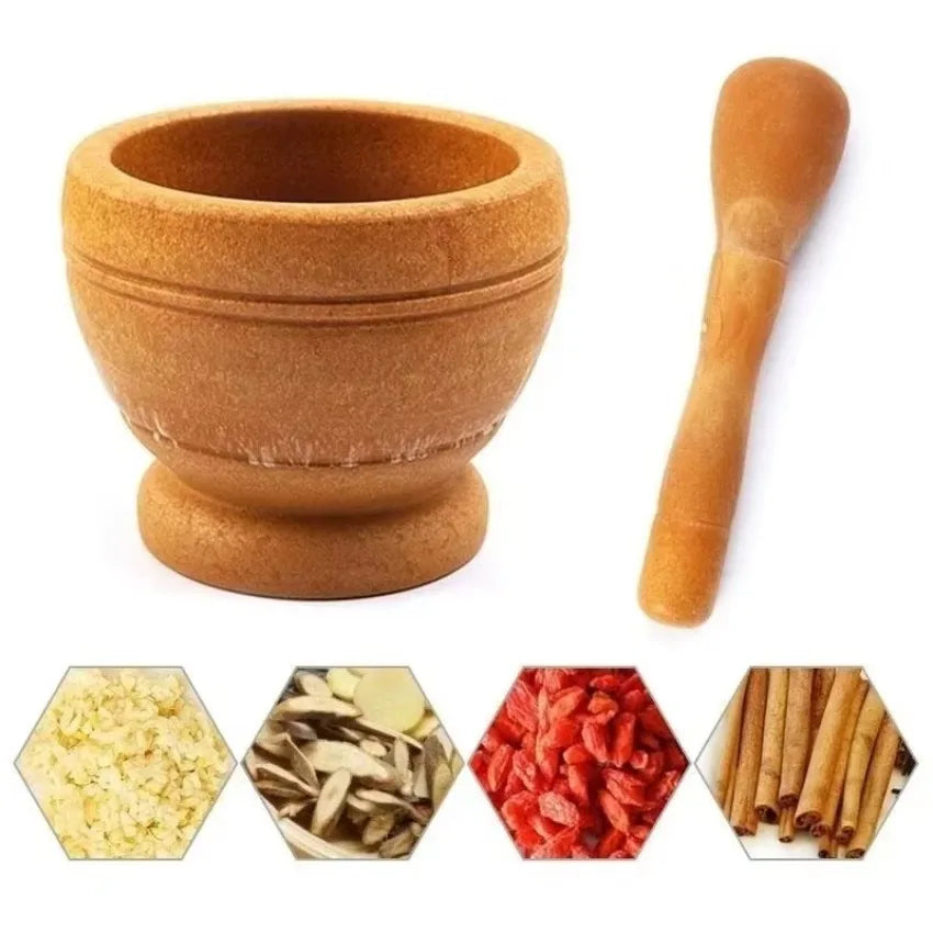 Manual Mortar Pestle Grinder