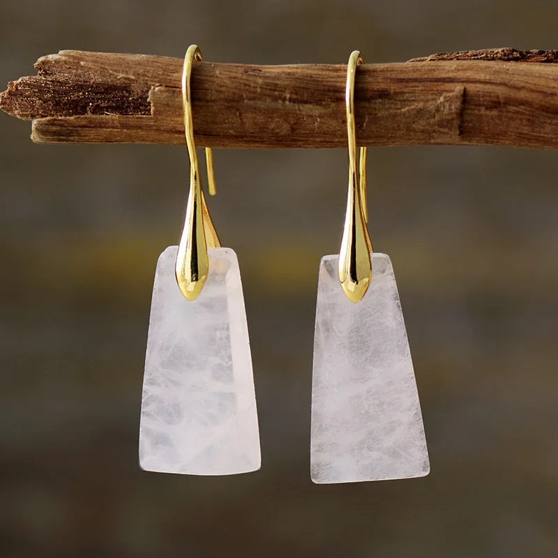 Bohemian Stone Drop Earrings