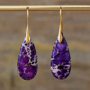 Bohemian Stone Drop Earrings