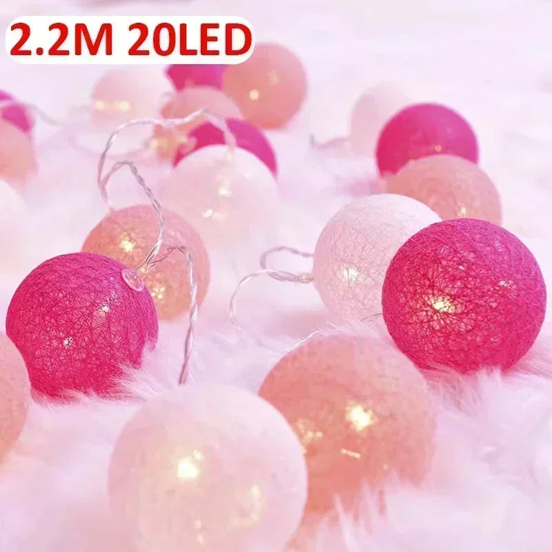 20LED Rattan Ball Lights