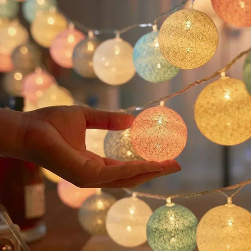 20LED Rattan Ball Lights