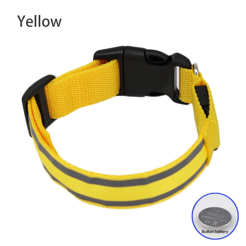 Rechargeable Reflective LED Collar