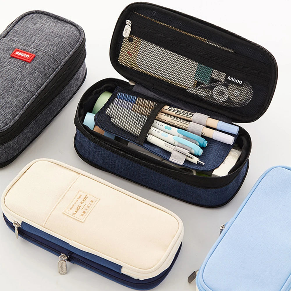 Double Layer Large Pencil Case