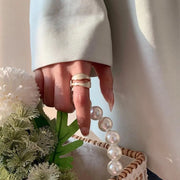 Gold Oil Drip Ring