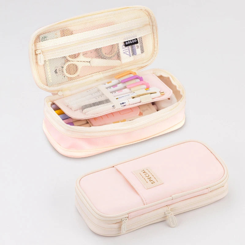 Double Layer Large Pencil Case